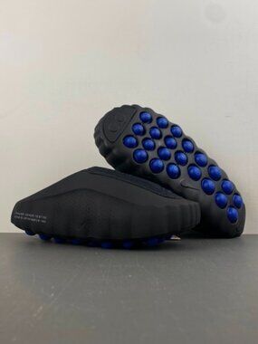 Nike Mind Triple Black  Hyper Royal Premium Mule Slides Sandals Shoes